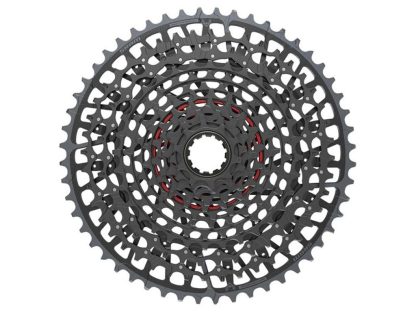 Sram kassette - XG-1295 T-Type Eagle - 12 Speed - 10-52T - Sort/Sølv