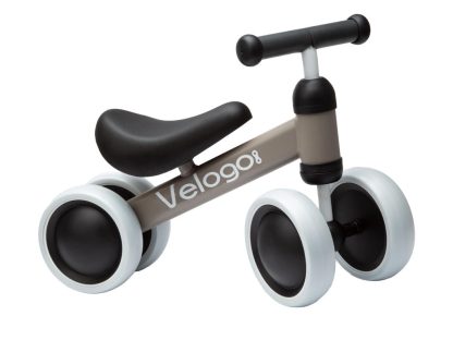 Velogo - Løbecykel fra 1 år - 4 hjul - Mat grå/brun