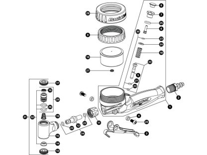 Park Tool 1586K - Pakningssæt til pumpehoved - INF1/INF-2 - Pumpe til trykluft