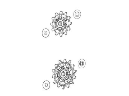 Sram Force eTap - Pulleyhjul - 12 gear - 2 stk.