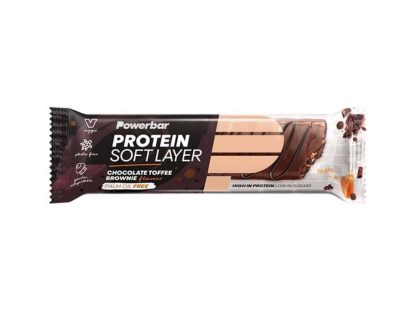 Powerbar Soft Layer - Proteinbar - Chocolate toffee brownie - 40 gram.