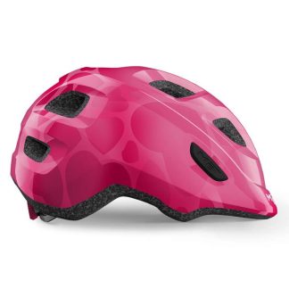 Met Hooray - Børnecykelhjelm - Pink/Hjerter - Str. 52-55 cm