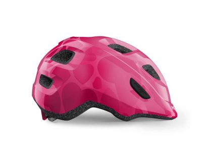 Met Hooray - Børnecykelhjelm - Pink/Hjerter - Str. 46-52 cm