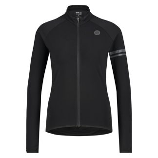 AGU Cykeltrøje - Essential Thermo Jersey - L/Æ - Dame - Sort - Str. xS