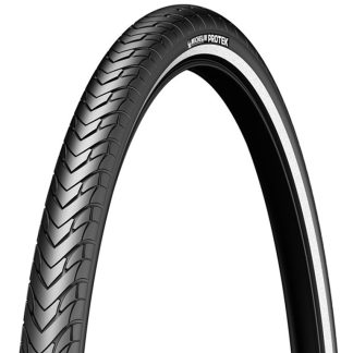 Michelin Protek - City tråddæk - 700x40c (42-622) - Sort med refleks