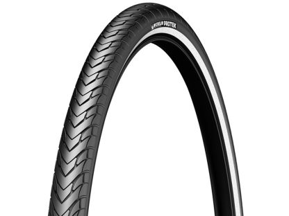 Michelin Protek - City tråddæk - 700x40c (42-622) - Sort med refleks