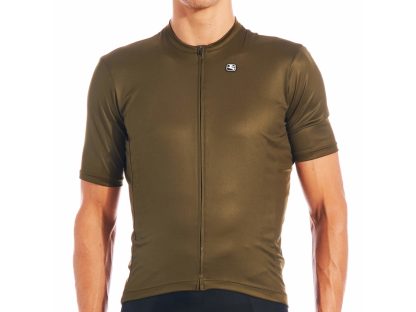 Giordana Fusion - Cykeltrøje - Korte ærmer - Olive - Str. 4XL