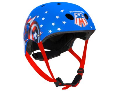 Seven - Avengers Captain America - Cykelhjelm - Blå -  Str. 52-56 cm