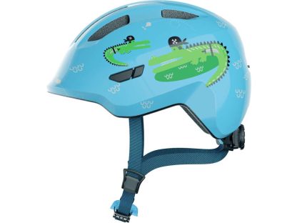 Abus Smiley 3.0 - Cykelhjelm til børn - Blue Croco - Str. 50-55 cm