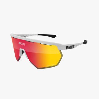 Scicon Aerowing - Cykelbrille - Multimirror Red / White Gloss