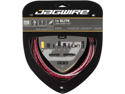 Jagwire Elite Link Gearkabelsæt til Road/MTB - Rød