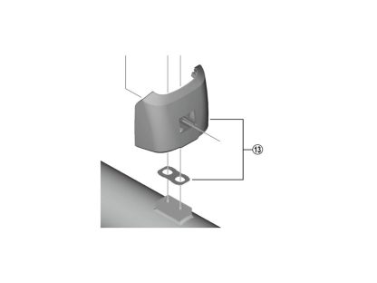 Shimano Steps - Batteriholder nedre del til batteri - BM-EN600