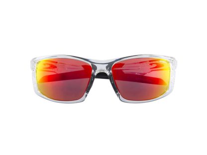 OÂ´NEILL 9002 Cykelbrille - Hydrofobisk Rød Mirror Linse - Crystal/Sort