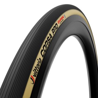 Vittoria Corsa Pro - Road foldedæk tubeless - 700x24c (24-622) - Sort/Brun