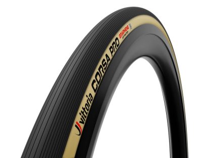 Vittoria Corsa Pro - Road foldedæk tubeless - 700x24c (24-622) - Sort/Brun