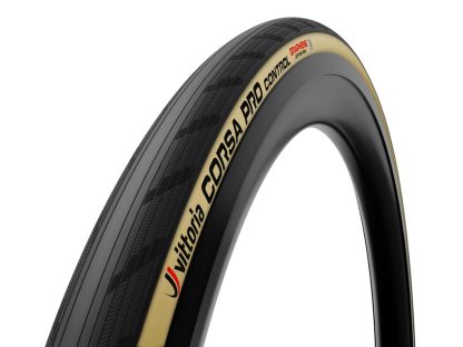 Vittoria Corsa Pro Control - Road foldedæk tubeless - 700x34c (34-622) - Sort/Brun