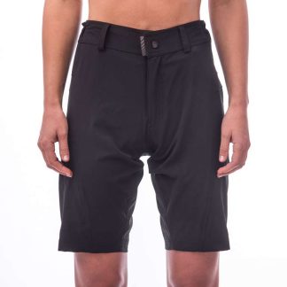 Sensor Helium - Baggy cykelshorts med TMF pude - MTB - Dame - Sort - Str. M